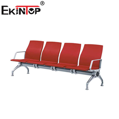 3-osobowy fotel oczekujący ze stali nierdzewnej do szpitali 1220 mm × 680 mm × 800 mm
