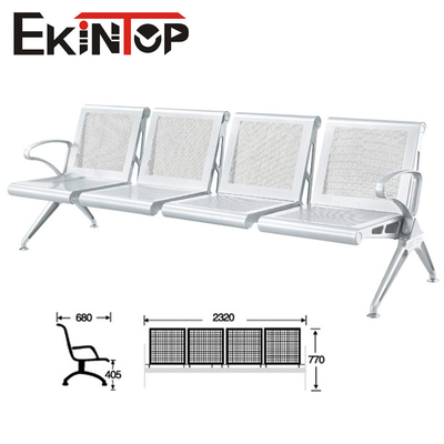 Commercial Airport Waiting Chair 4-osobowy materiał ze stali nierdzewnej