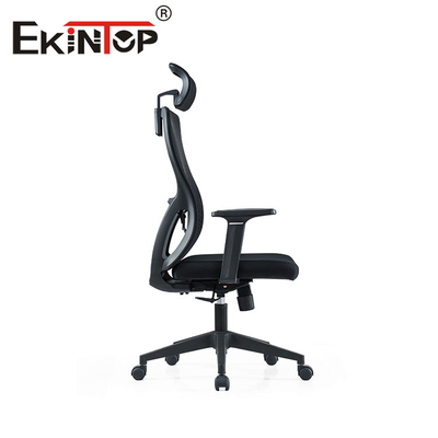 Ergonomiczne krzesło biurowe z wysokim oparciem z regulowanymi podłokietnikami 3D