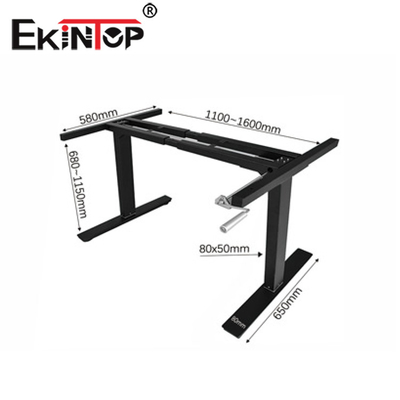Nowoczesne ergonomiczne biurko z elektryczną regulacją wysokości metalowy materiał do prac biurowych
