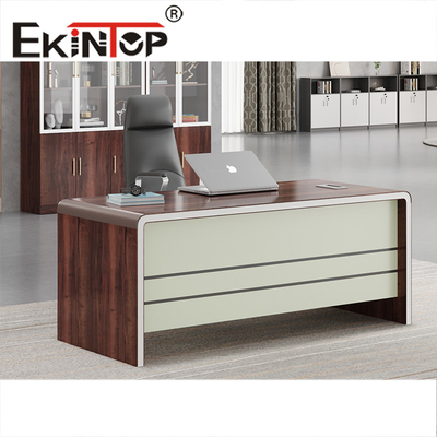 Luxury Boss Table Desk Industrial Loft Style Executive Office Desk 1600W * 800D * 760mm