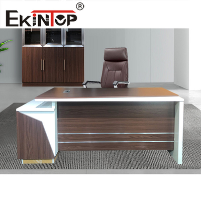 Biurko OEM ODM L Shape Biurko z drewna dębowego Executive Office Table