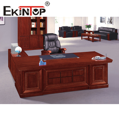 Biurko z okleiną drewnianą Top Executive Office dla przełożonego kierownika szefa