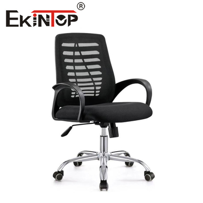Czarne ergonomiczne nowoczesne krzesło siatkowe do mebli biurowych Krzesła obrotowe