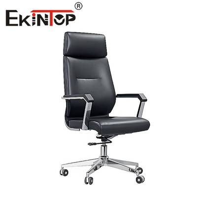 Regulowane krzesło biurowe z prawdziwej skóry Ergonomiczny nowoczesny styl OEM