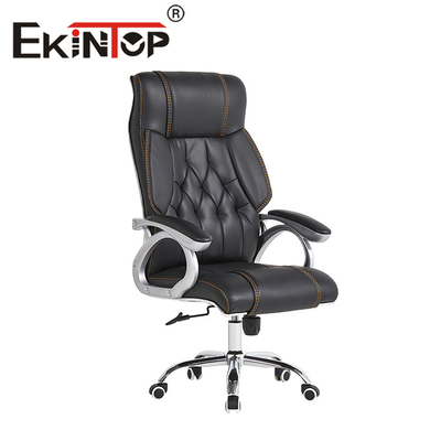 Mordern Leather Office Chair Luksusowe krzesło obrotowe PU z wysokim oparciem