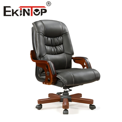 Nowoczesne wygodne krzesło szefa wykonawczego Ergonomiczne skórzane krzesło biurowe