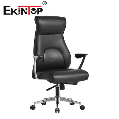 Luksusowe skórzane krzesło biurowe PU Obrotowe ergonomiczne krzesło wykonawcze Producent OEM