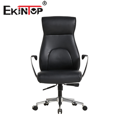 Luksusowe skórzane krzesło biurowe PU Obrotowe ergonomiczne krzesło wykonawcze Producent OEM