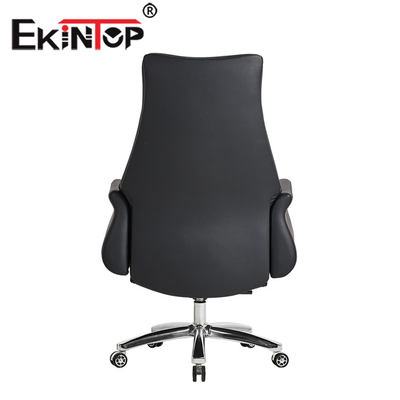 Regulowane obrotowe krzesła biurowe ze skóry PU Wygodne ergonomiczne krzesło wykonawcze