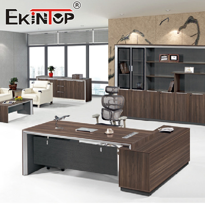 Luksusowe nowoczesne biurko drewniane biurko z szufladami CEO Boss Executive Office Table