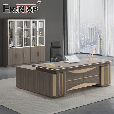 Commercial Manger CEO Biurko w kształcie litery L Trwałe, długotrwałe, ergonomiczne