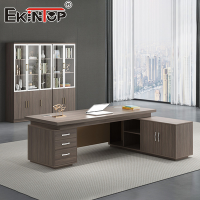 Commercial Manger CEO Biurko w kształcie litery L Trwałe, długotrwałe, ergonomiczne