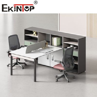 Demontowalne kabiny Office Workstation Partycja Stół komputerowy do pisania dla 2-8 osób