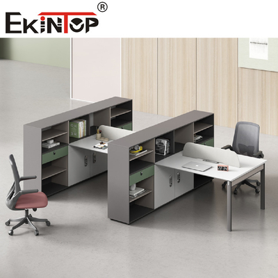 Demontowalne kabiny Office Workstation Partycja Stół komputerowy do pisania dla 2-8 osób