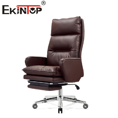 Ergonomiczne krzesło wykonawcze z żółtej skóry Krzesło do salonu