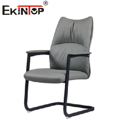 Ergonomiczne krzesło wykonawcze z żółtej skóry Krzesło do salonu