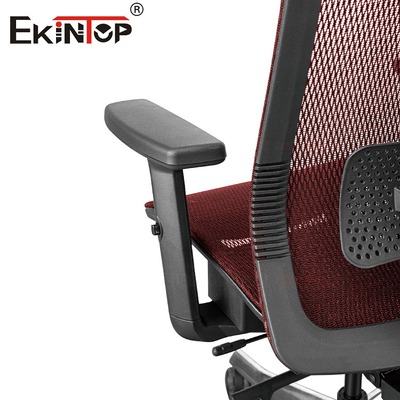 Ergonomiczne krzesło biurowe z oddychającym siatkowym oparciem i siedziskiem
