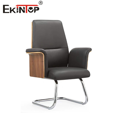 Wchłanianie dźwięku Ergonomiczne skórzane krzesło biurowe
