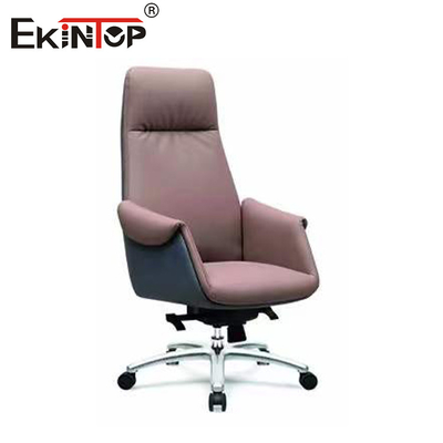 Krzesło biurowe z skórzanym zwrotnym ergonomicznym wykończeniem PU