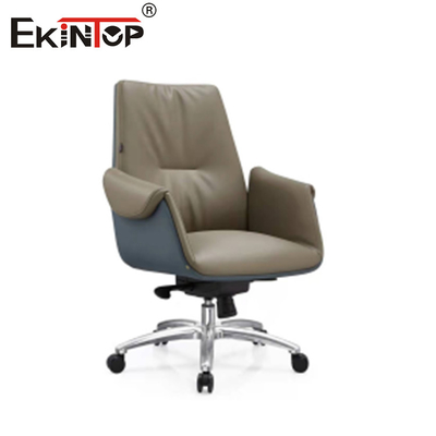 Krzesło biurowe z skórzanym zwrotnym ergonomicznym wykończeniem PU