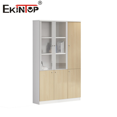 Walnut - kolorowa wysokiej jakości szafa z szafą ze szkłem drzwi przechowywania