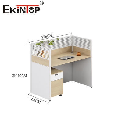 Nowoczesny design Walnut Biuro Stacja robocza Staff Desk dla przestrzeni biurowej