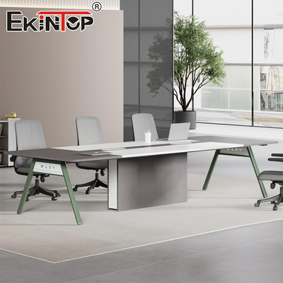 Meble biurowe Nogi metalowe Stolik drewniany w nowoczesnym stylu Producent