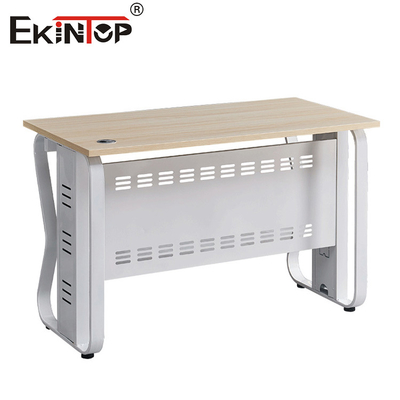 Wysokiej jakości klasyczny styl biurowy biurko metalowe ramy Solid Oak Top