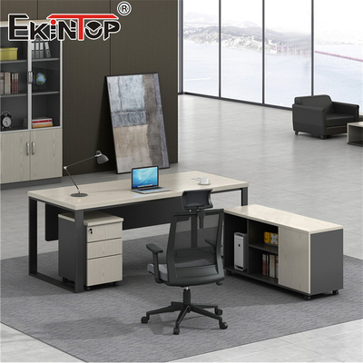 Walnut Industrial Style Menadżer Biurowo Biuro Generalne Meble handlowe