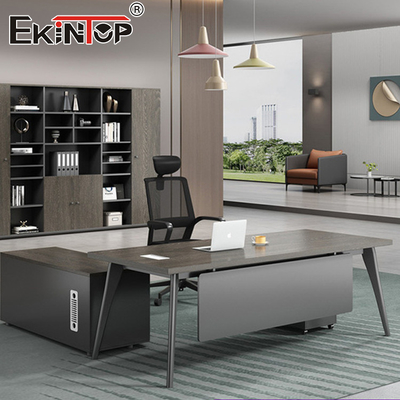 Wysokiej jakości luksusowy stół biurowy Boss L-Shape MDF, modułowe biurko