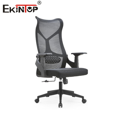 Meble biurowe Wysokie plecy Wykonawcze Ergonomiczne krzesło sieci Tkaninowe krzesło biurowe