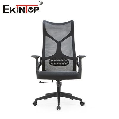 Meble biurowe Wysokie plecy Wykonawcze Ergonomiczne krzesło sieci Tkaninowe krzesło biurowe