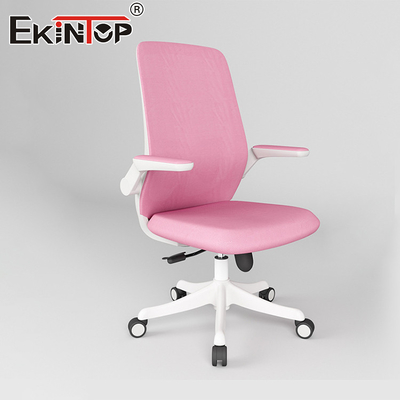 Przenośny krzesło biurowe Master Fancy Pink Ergonomic Stołek biurowy tkanina