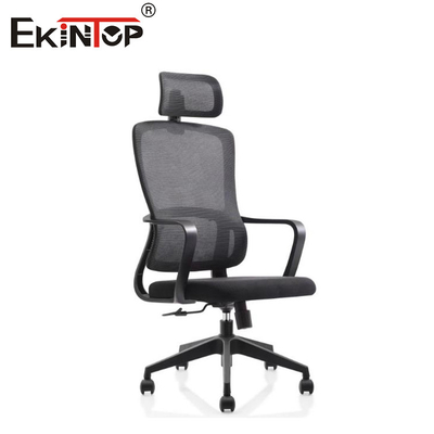 Ergonomiczne krzesło biurowe z wysokim tylnym siedzeniem krzesło regulowane podkładka głowy krzesło z tkaniny