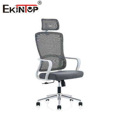 Ergonomiczne krzesło biurowe z wysokim tylnym siedzeniem krzesło regulowane podkładka głowy krzesło z tkaniny
