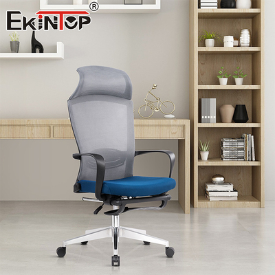 Meble handlowe pełno siatkowe Wysokie krzesło biurowe z tyłu, obracające się ergonomiczne, regulowane oparcie na ręce