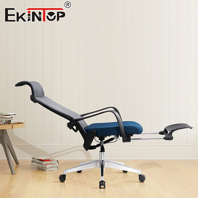 Meble handlowe pełno siatkowe Wysokie krzesło biurowe z tyłu, obracające się ergonomiczne, regulowane oparcie na ręce