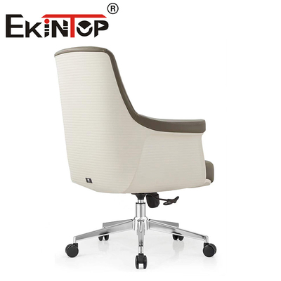 Ergonomiczne Piętro z tyłu Komputer PU Skóra Krzesło Wykonawcze Skóra Wegana