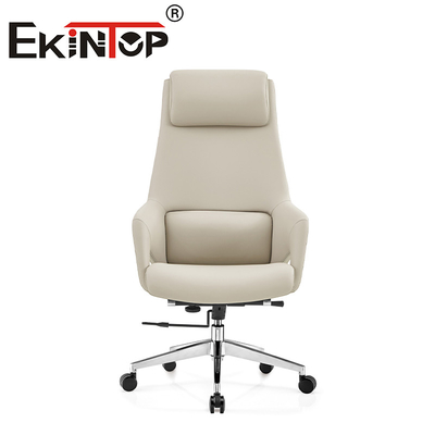 Wysokie plecy Ergonomiczne krzesło szefa wykonawczego wielofunkcyjne nowoczesne skórzane krzesło wegane