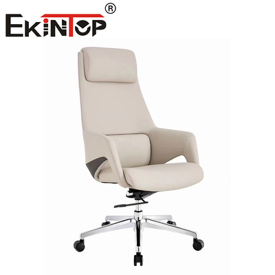 Wysokie plecy Ergonomiczne krzesło szefa wykonawczego wielofunkcyjne nowoczesne skórzane krzesło wegane