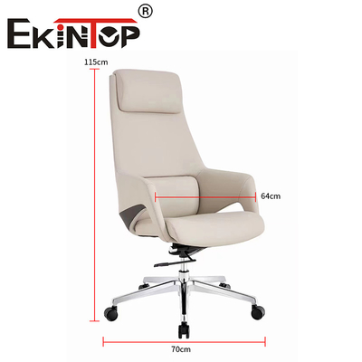Wysokie plecy Ergonomiczne krzesło szefa wykonawczego wielofunkcyjne nowoczesne skórzane krzesło wegane
