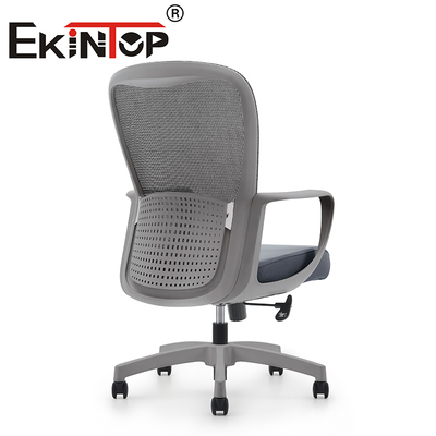 Nowoczesny fotel podnośny Szary Oddychająca siatka Wygodny Ergonomiczny fotel biurowy Krzesło zadaniowe z siatki