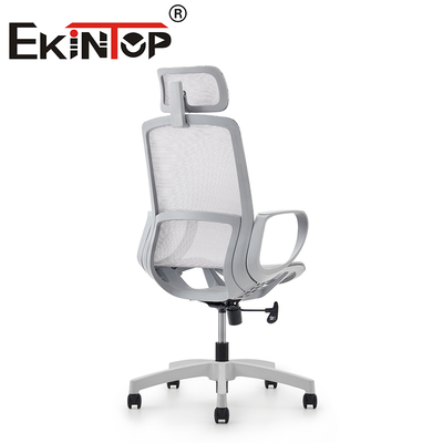 Białe krzesło biurowe nowoczesne krzesło wysokie krzesło biurowe ergonomiczne luksusowe krzesło z siatką