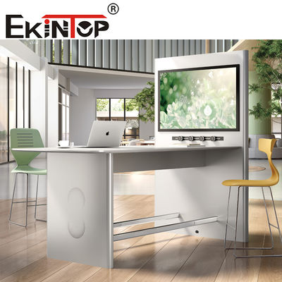 Rozkładany aluminiowy prostokątny stół konferencyjny EKintop do spotkań negocjacyjnych i wypoczynkowych