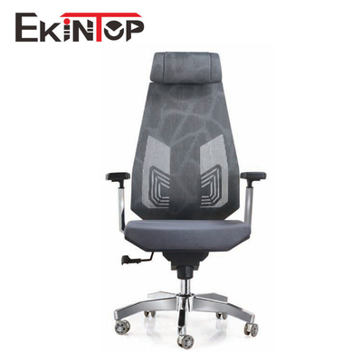 Biurowe Krzesło z szarej siatki Ergonomiczne obrotowe krzesło z podłokietnikiem PP