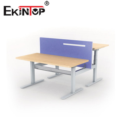 Powlekany proszkowo ergonomiczny stół elektryczny, nowoczesne biurko komputerowe o regulowanej wysokości