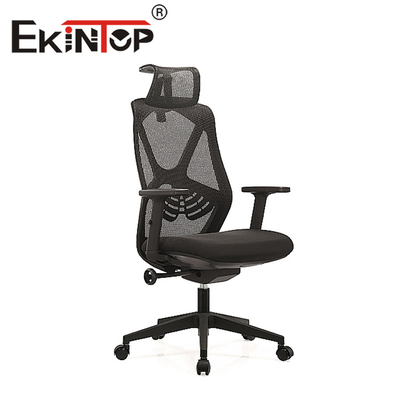 Czarny regulowany podłokietnik Krzesło siatkowe Mid Back Task Mesh Chair z podparciem lędźwiowym