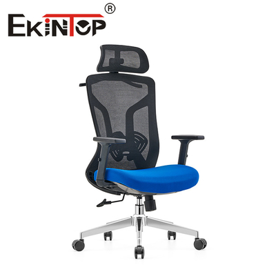 Nowoczesne ergonomiczne obrotowe krzesło z siatki z tkaniny biurowej Recliner obrotowy