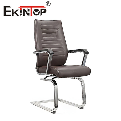 Ergonomiczne krzesło wykonawcze z wysokim oparciem Wyściełane skórzane krzesło menedżera